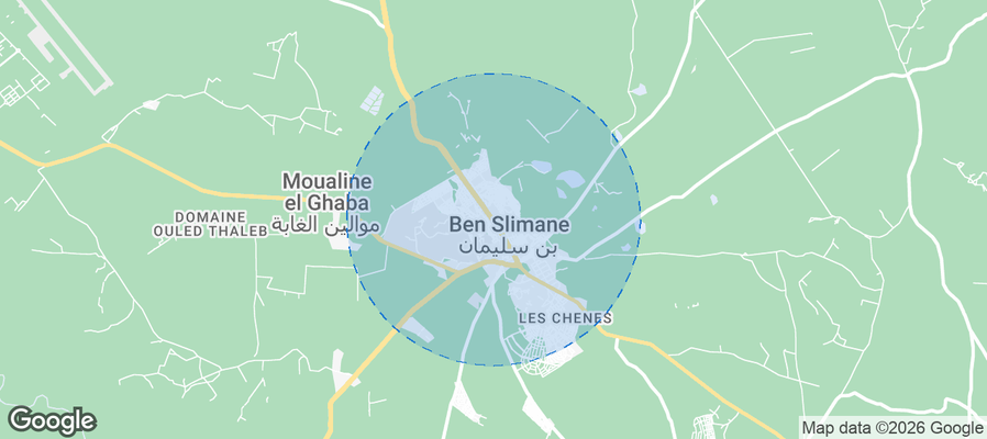 Ben Slimane Airbnb map